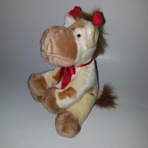 Applause 49558 Giraffe Plush 8" Lovey Heart Spots Valentine's Day Red Antennae
